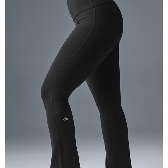 ALO Yoga Black Leggings High-Waisted Seamless - Picture 4 of 5